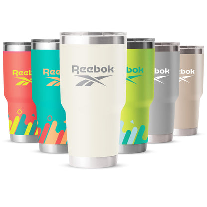 Reebok Lifestyle Stainless Steel Tumbler with Lid and Straw - 40 oz