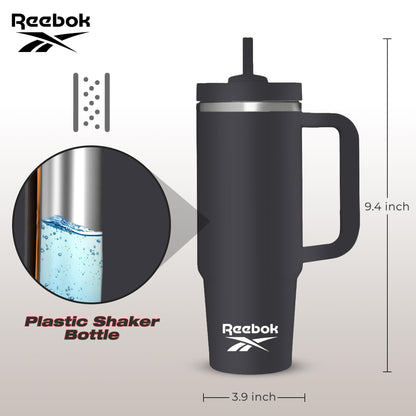 Reebok Lifestyle Stainless Steel Tumbler With Handle - 40 oz