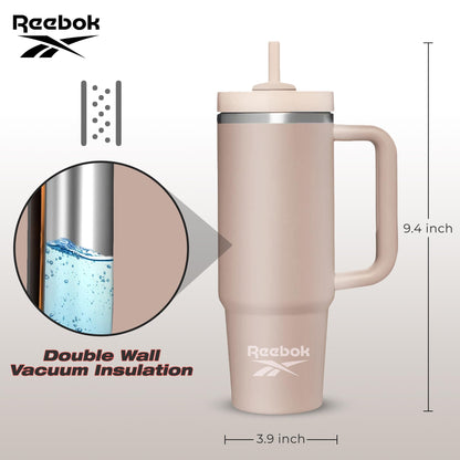 Reebok Lifestyle Stainless Steel Tumbler With Handle - 40 oz