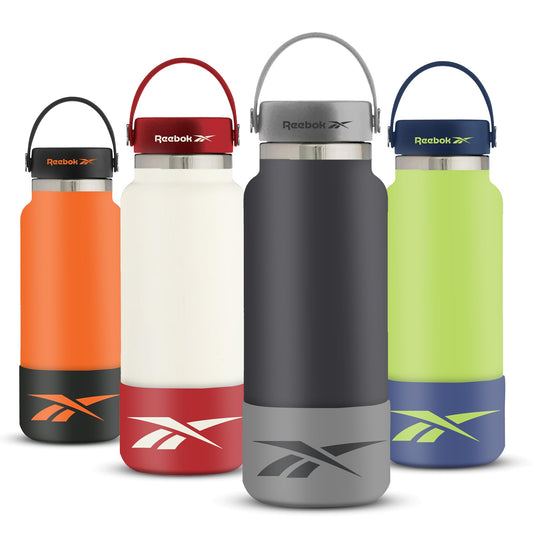 Reebok Athletic Stainless Steel Water Bottle With Handle - 32 oz