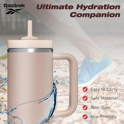 Reebok Lifestyle Stainless Steel Tumbler With Handle - 40 oz