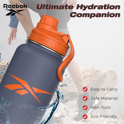 Reebok Stainless Steel Sports Water Bottle With Chug Lid - 40 oz