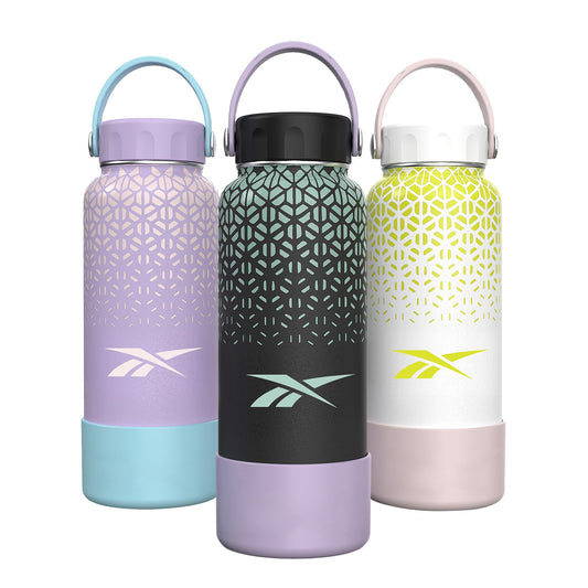 Reebok Athletic Stainless Steel Water Bottle With Handle - 32 oz